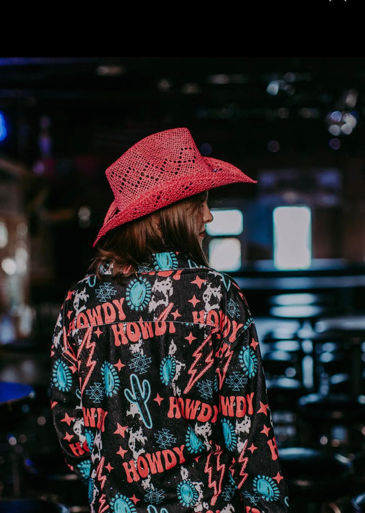 Black Howdy Shacket