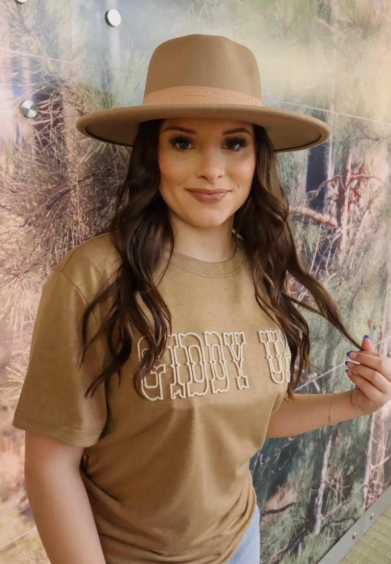 Brown Giddy Up Tee