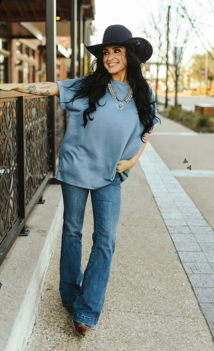 Denim Cuff Shirt