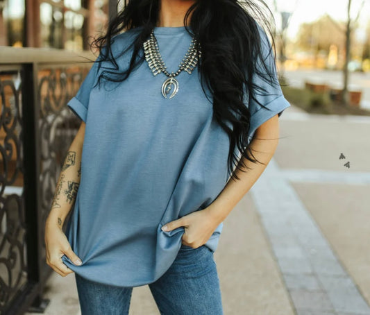 Denim Cuff Shirt
