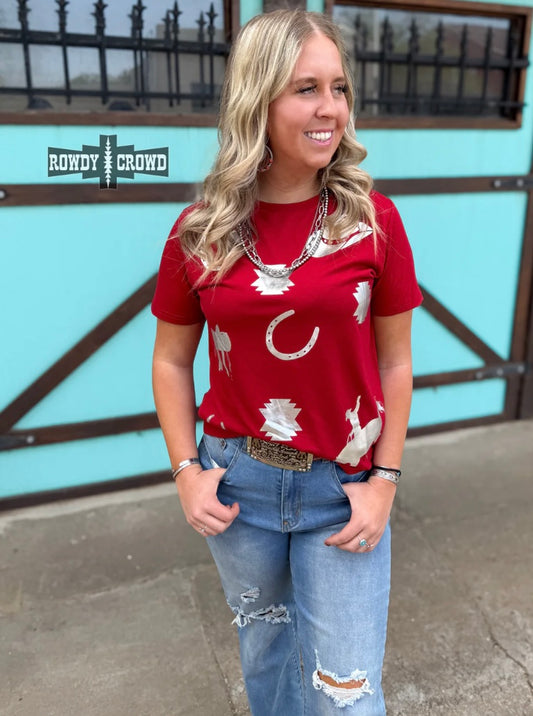 Red & Silver Shirt