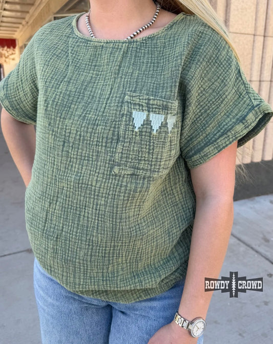 Green Waffle Shirt