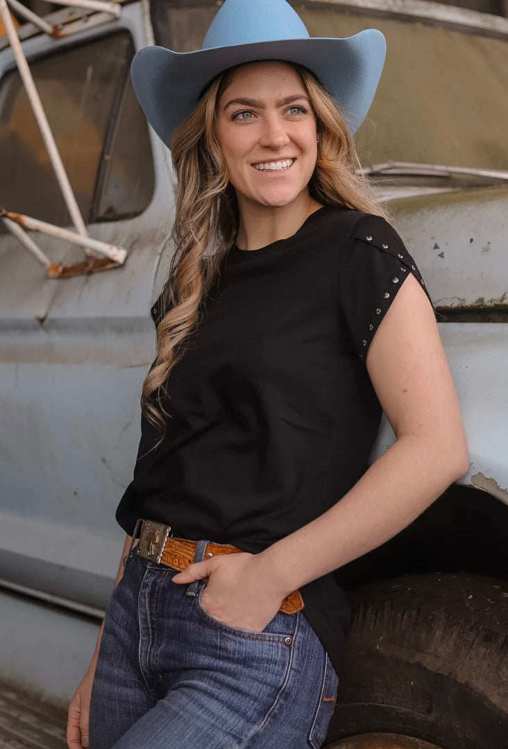 Black Shirt W/Rivets